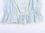 Women's Women Fashionable Fashionable Laminated Decoration Embroidered Top