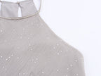 Women's French Swing Collar Sling Dress Women Summer High Grade Waist Tight Sheath Dress