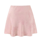 Women's Clothing Western French Jacquard Satin Skirt