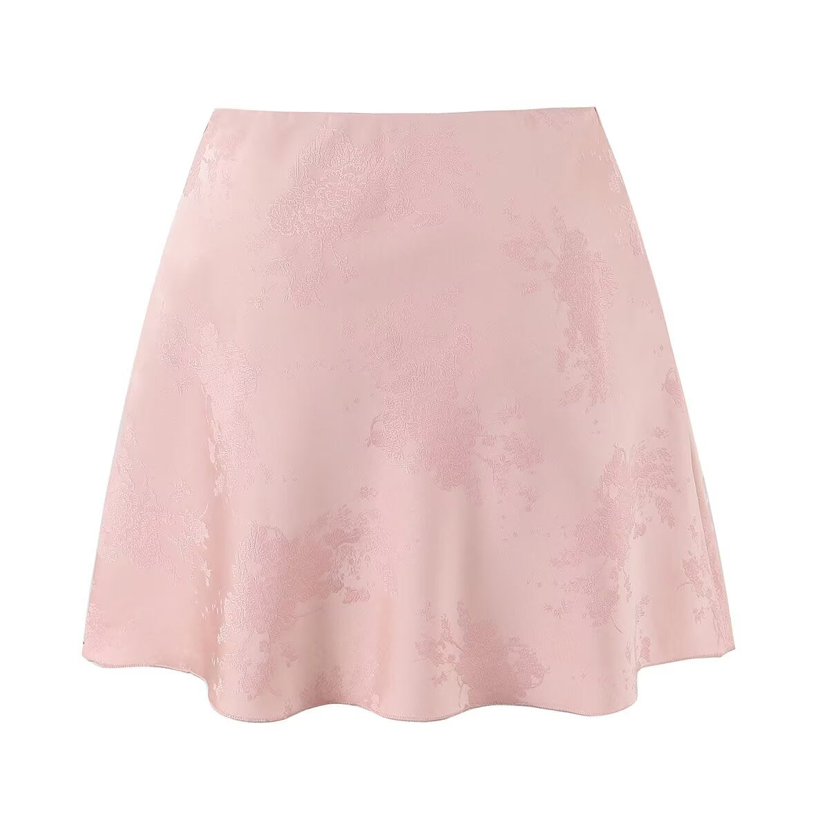 Women's Clothing Western French Jacquard Satin Skirt