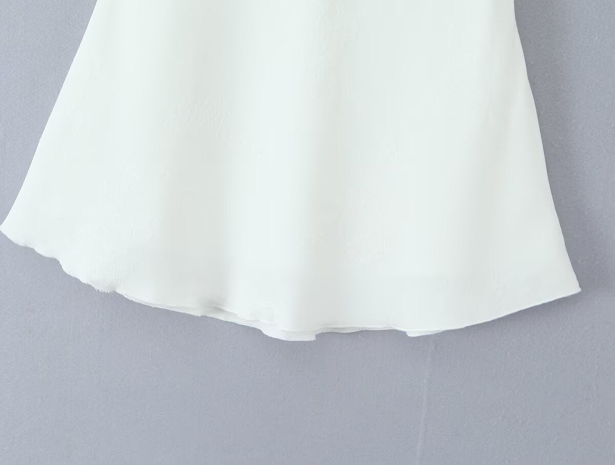 Women's Clothing Western French Jacquard Satin Skirt
