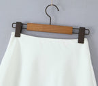 Women's Clothing Western French Jacquard Satin Skirt