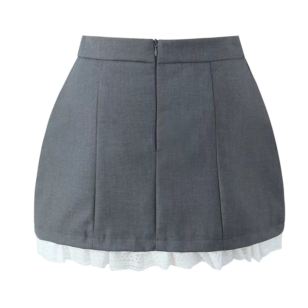Classic Lace Stitching Bud Pettiskirt Skirt