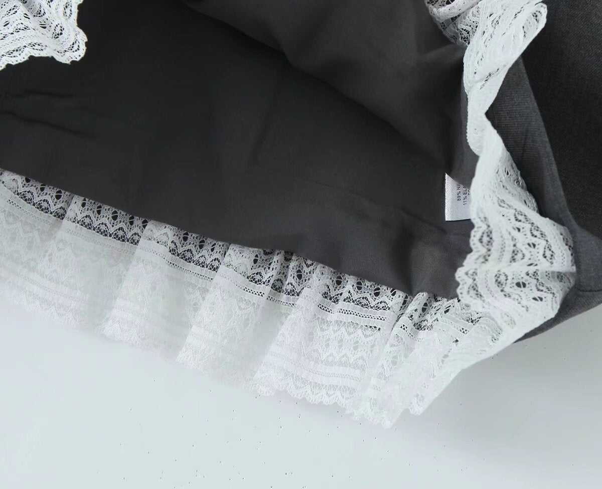 Classic Lace Stitching Bud Pettiskirt Skirt