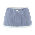 Blue Plaid Skirt