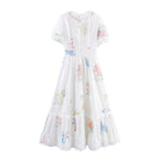 Women's Lace-Trim Oversized Swing Dress
