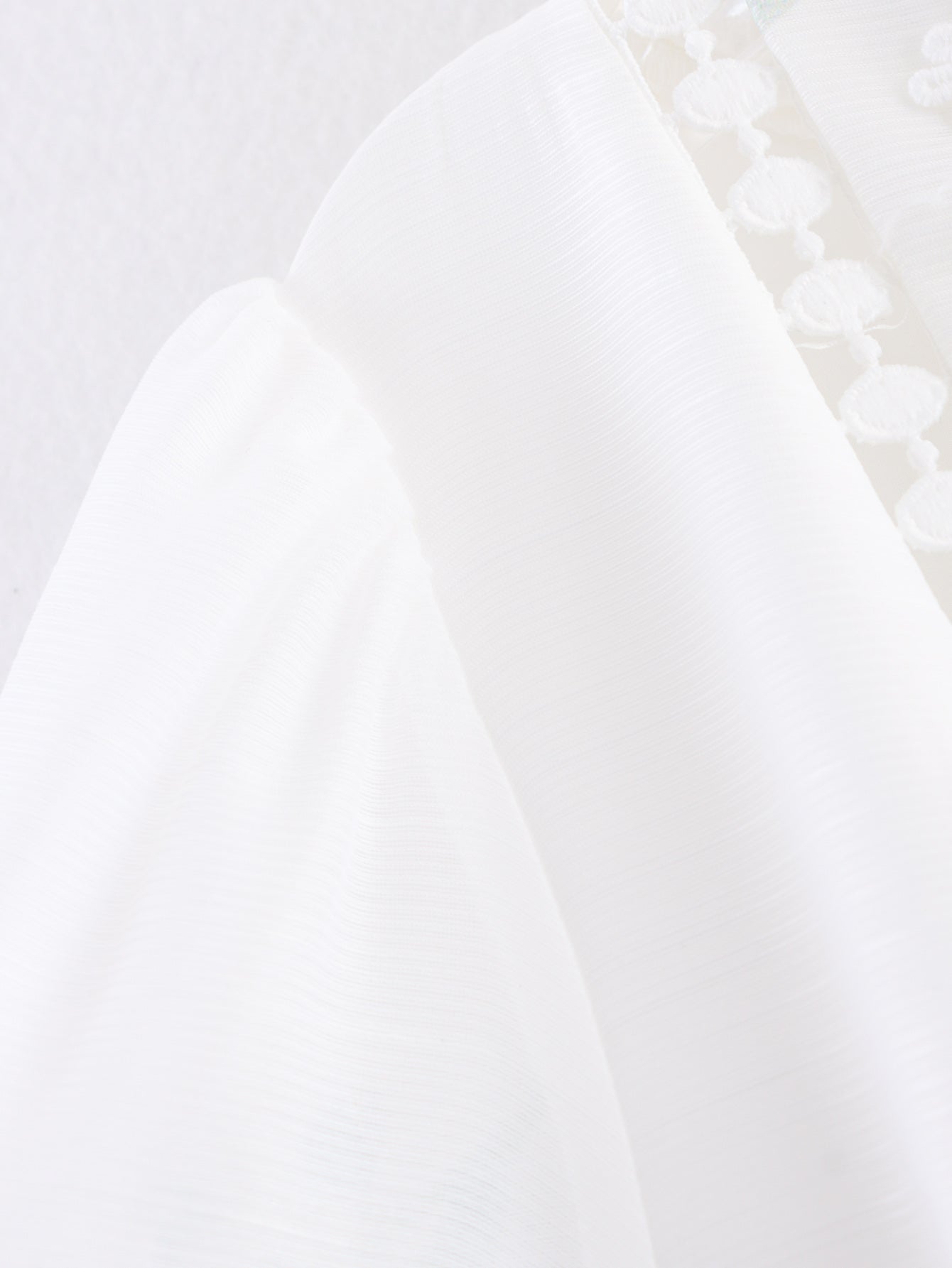 Women's Lace-Trim Oversized Swing Dress
