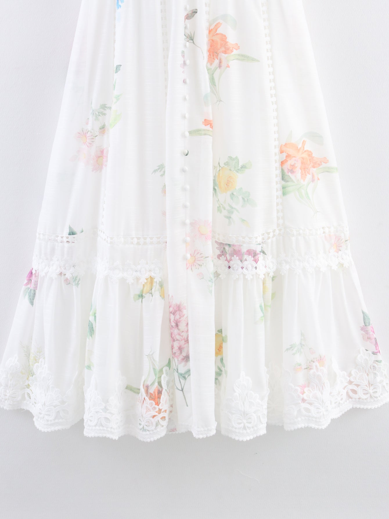 Women's Lace-Trim Oversized Swing Dress