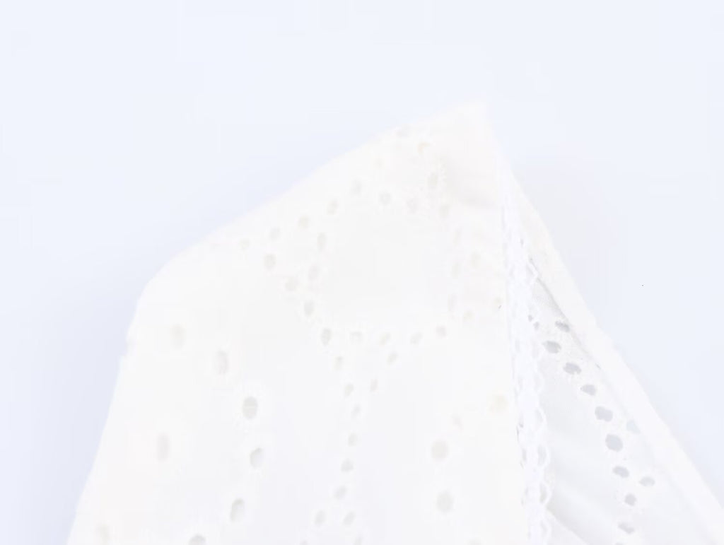 Women Clothing Summer French Sexy Backless Embroidery Midi Dress