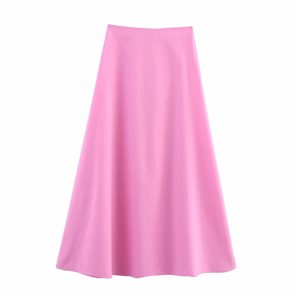 Women's Summer V Neck Simplicity Vest and Skirt Two-Piece Set