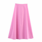 Women's Summer V Neck Simplicity Vest and Skirt Two-Piece Set