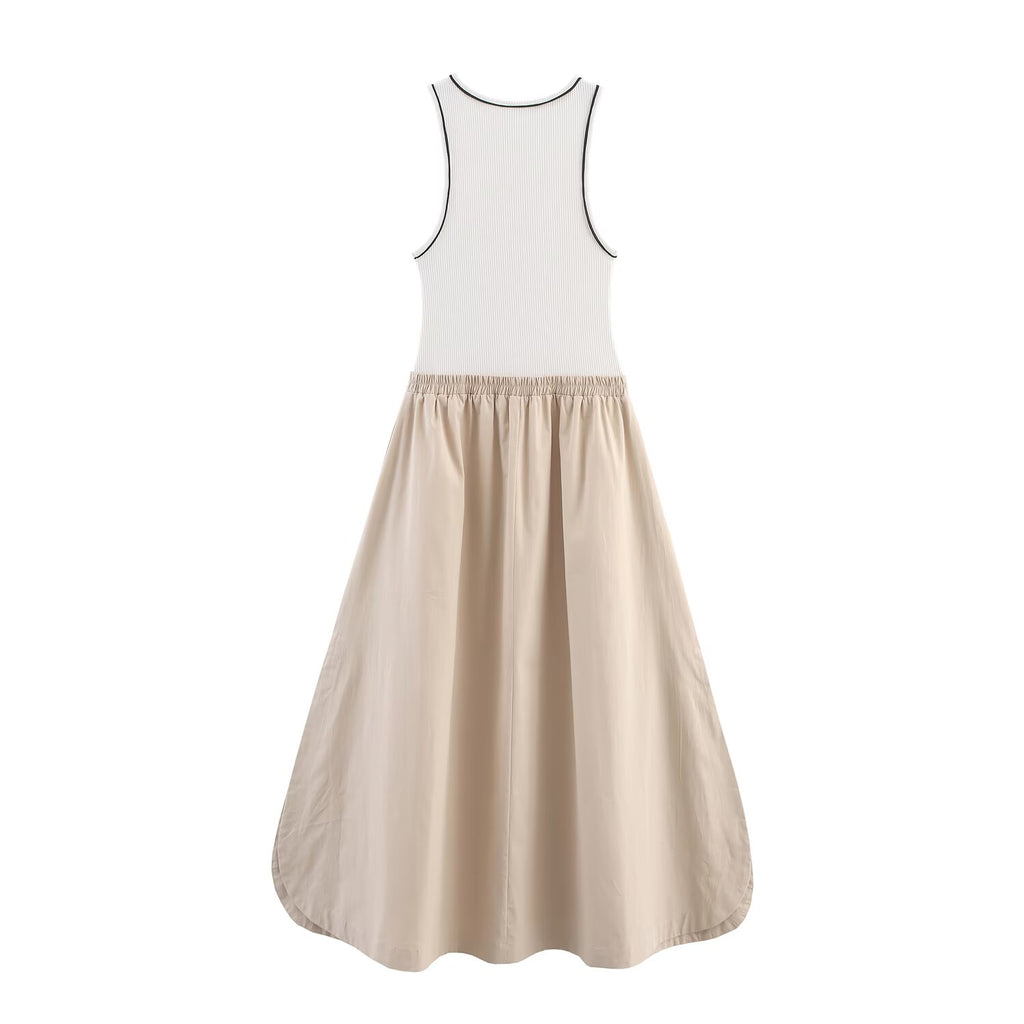 Women's Color-Block Sleeveless Dress