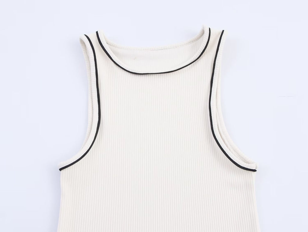 Women's Color-Block Sleeveless Dress