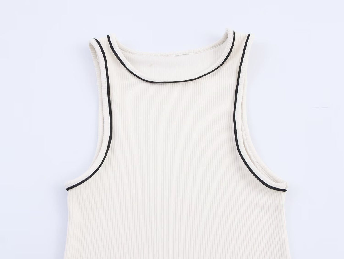 Women's Color-Block Sleeveless Dress