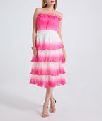Women's 's Gradient Pleated Dress