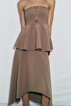 Women's Asymmetric Midi Midi Dress