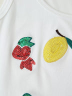 Women's Sequin Embroidered Vest Top