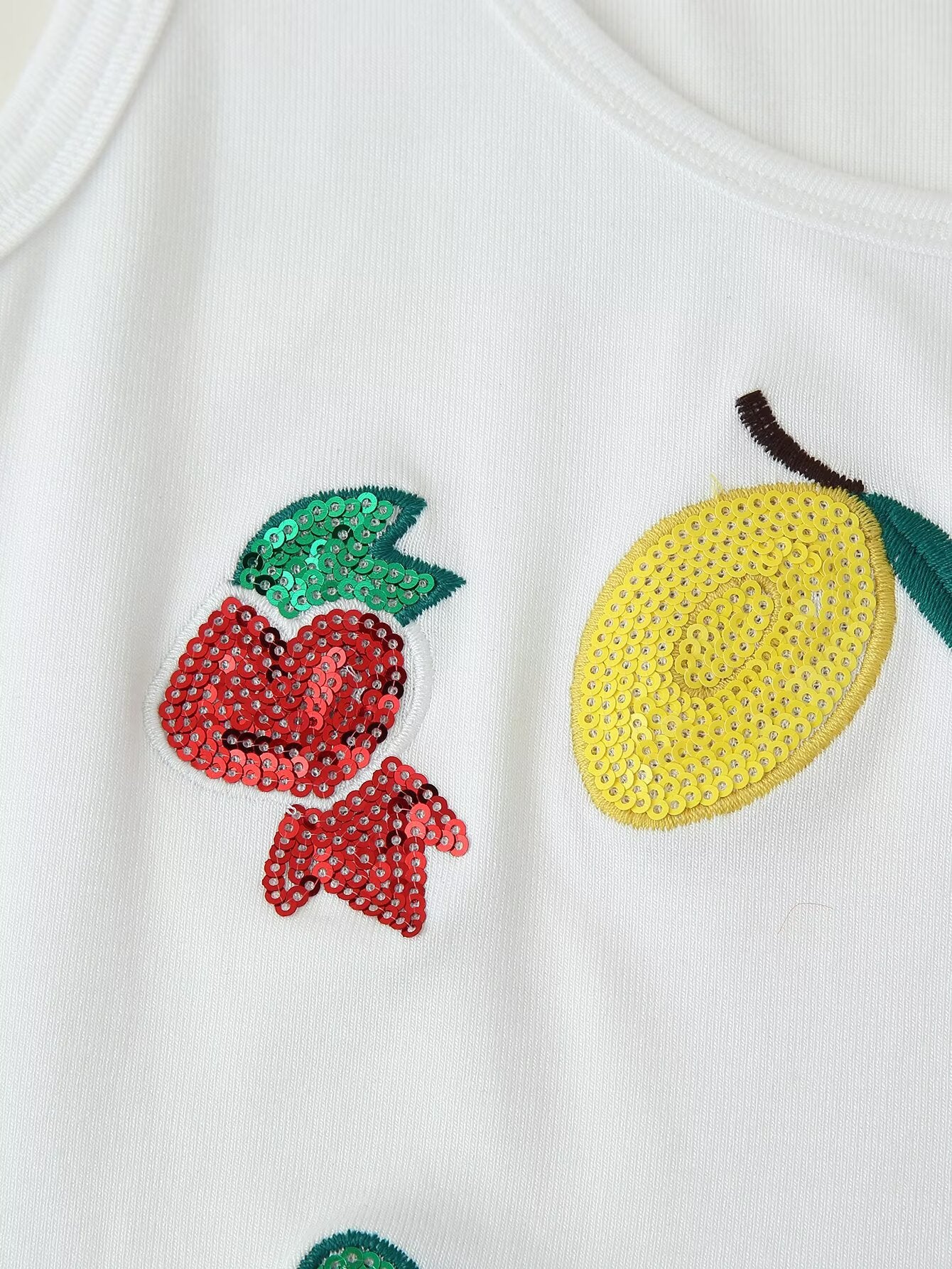 Women's Sequin Embroidered Vest Top