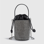 Diamond Drawstring Bucket Bag