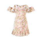 Women's Summer Pure Lace Floral Slim Fitting Hip Dress