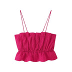 Women's Short Elastic Top Midi Skirt Sets
