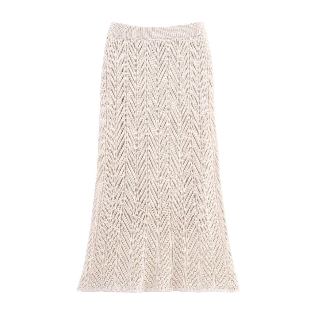 Women's Crocheted Hollow Out Cutout Coordinated Three-Piece Set