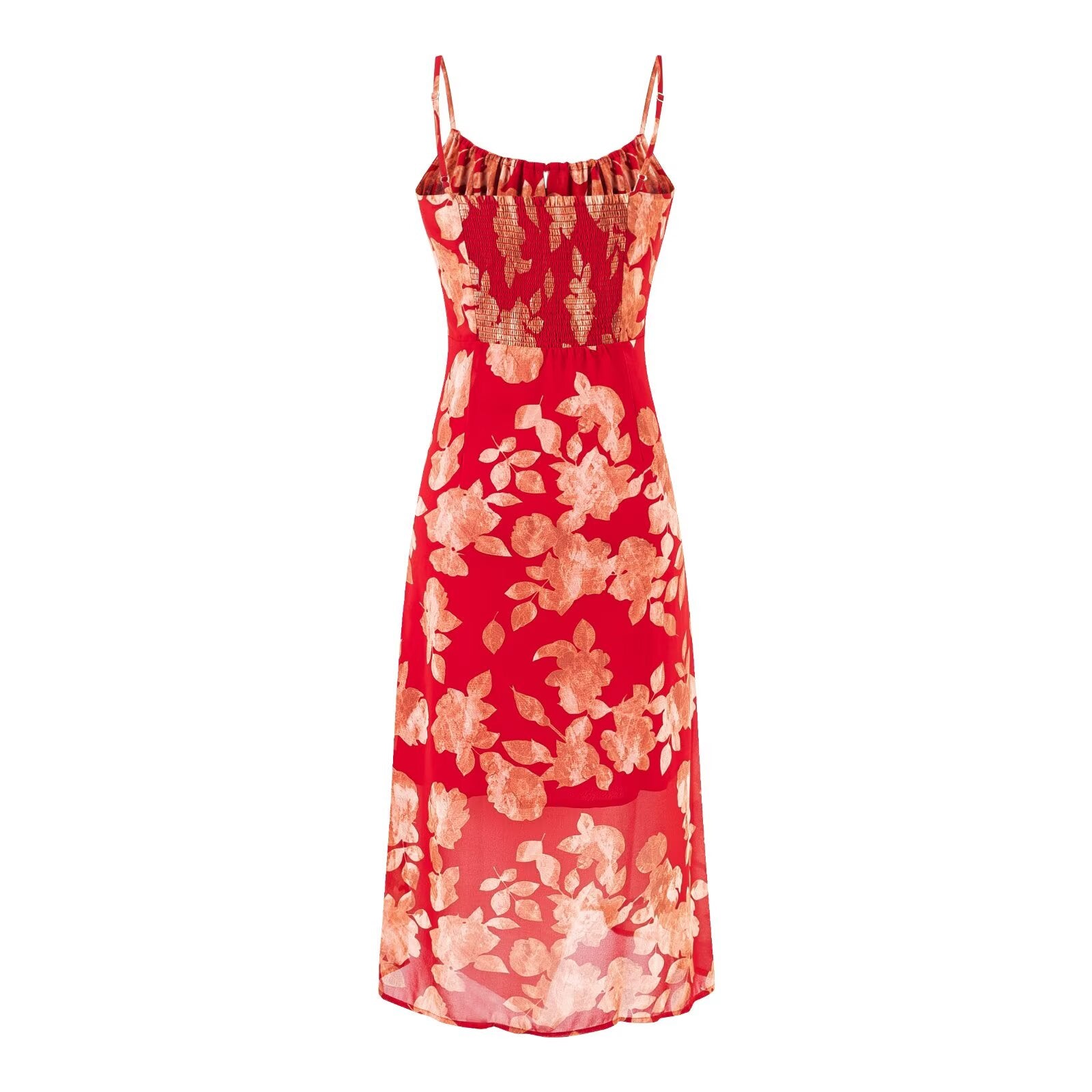 Women's Floral Spaghetti-Strap Vacation Dress