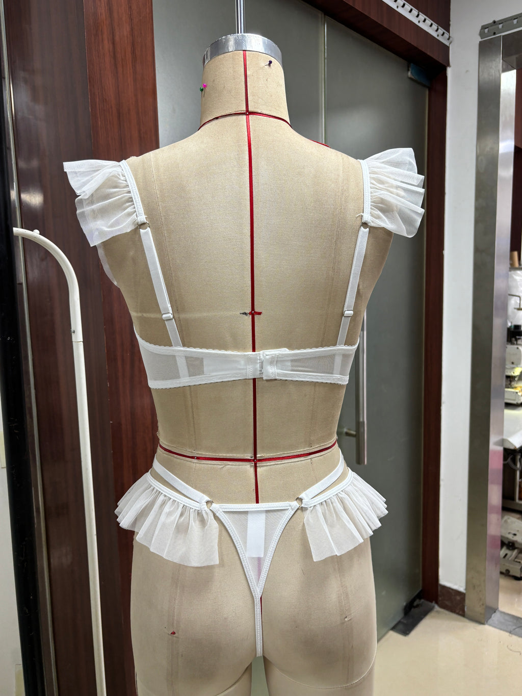 Ruffled Bra Set Lingerie