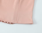 Women's Summer Women Clothing Sexy Slimming Tube Top Faux Two Pieces Contrast Color Spaghetti Strap Camisole Top Outer Wear