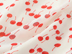Sweet Printed Chic Wooden Ear Suspender French V-Neck Slim Short Dress