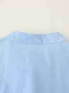 Women's Button-Front Collared Maxi Dress