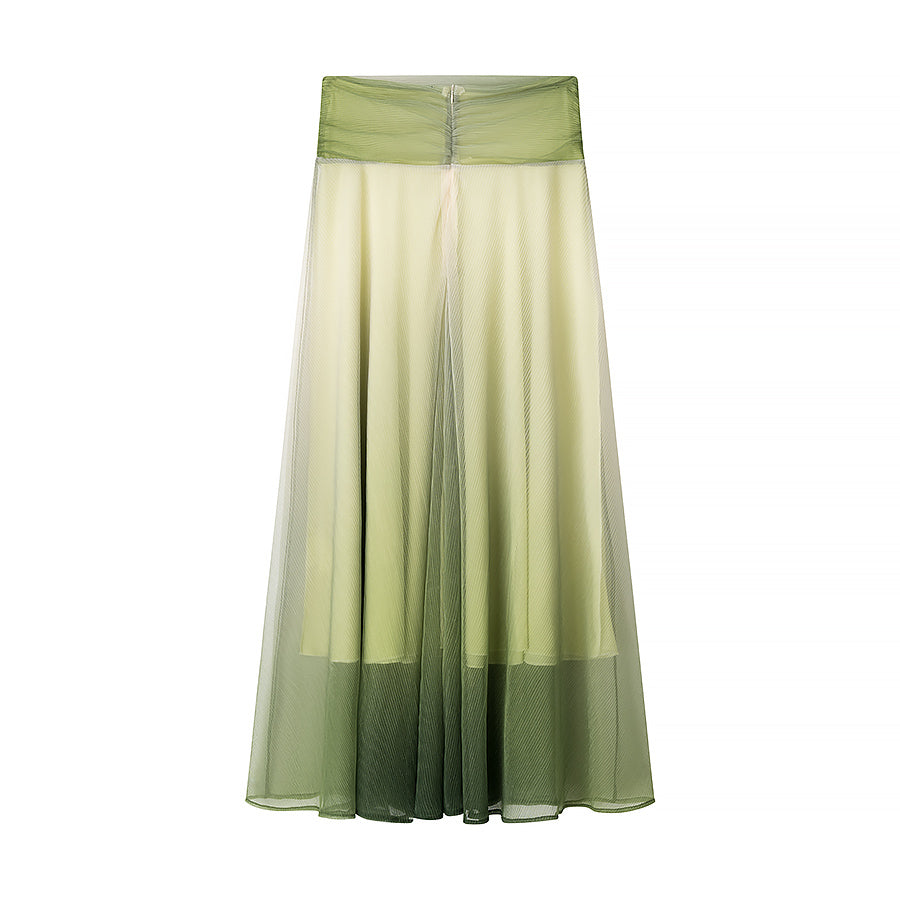Women's Gradient Color Printing Coordinated Two-Piece Set