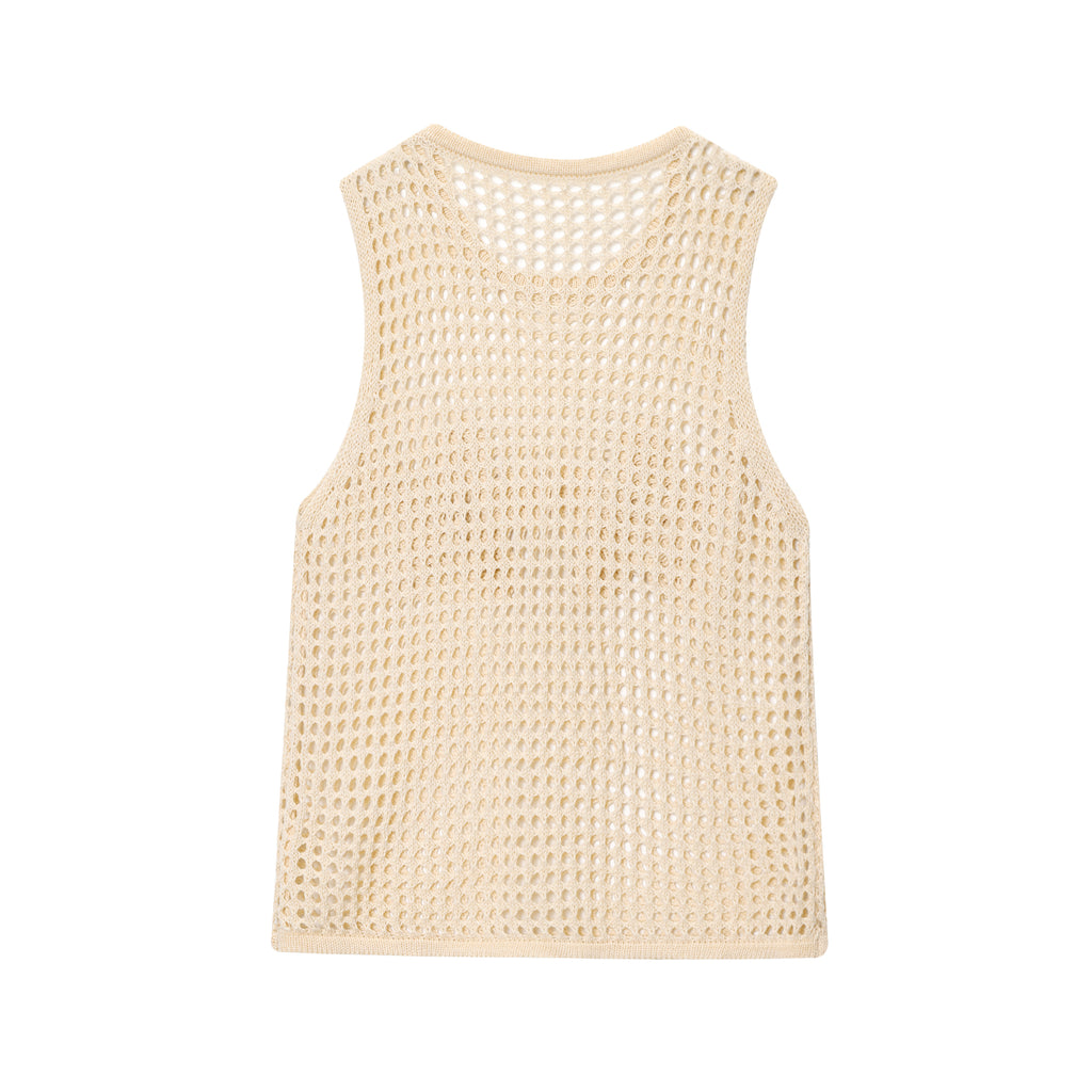 Women's Crochet Floral Cutout Tank Top
