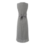 Women's Waist Tight Slimming V Neckline Vest Dress Women Summer Elegant Long Dress