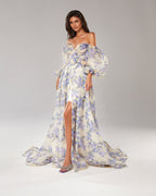 Tube Top Sexy Long Evening Dress Suspenders High End Split Elegant Dress