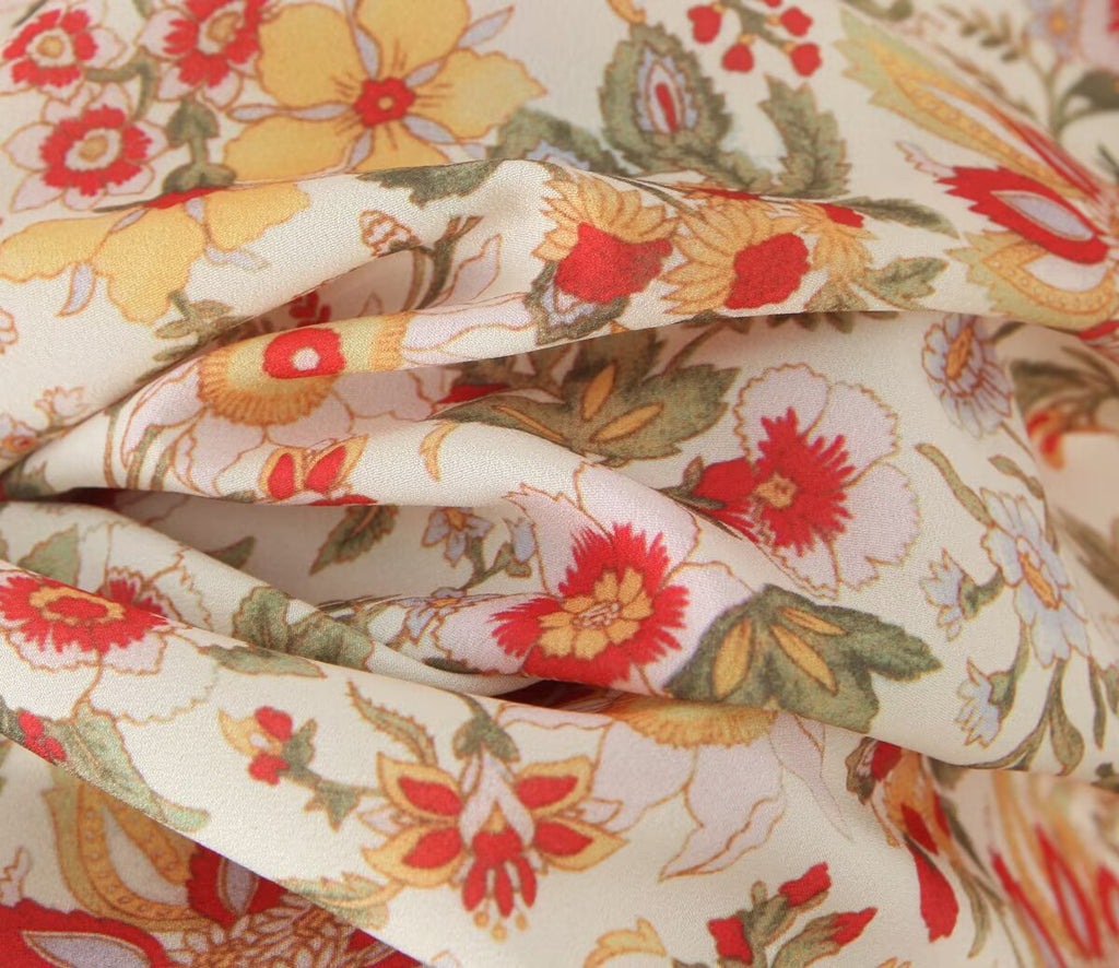 French Romantic Vintage Floral Holiday Atmosphere Slim Dress