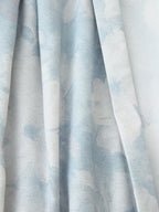 Printed Puff-Sleeve Pearl-Button Dress