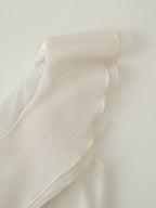Women's Asymmetric Ruffle V-Neck Mini Dress