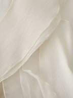 Women's Asymmetric Ruffle V-Neck Mini Dress