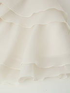 Women's Asymmetric Ruffle V-Neck Mini Dress