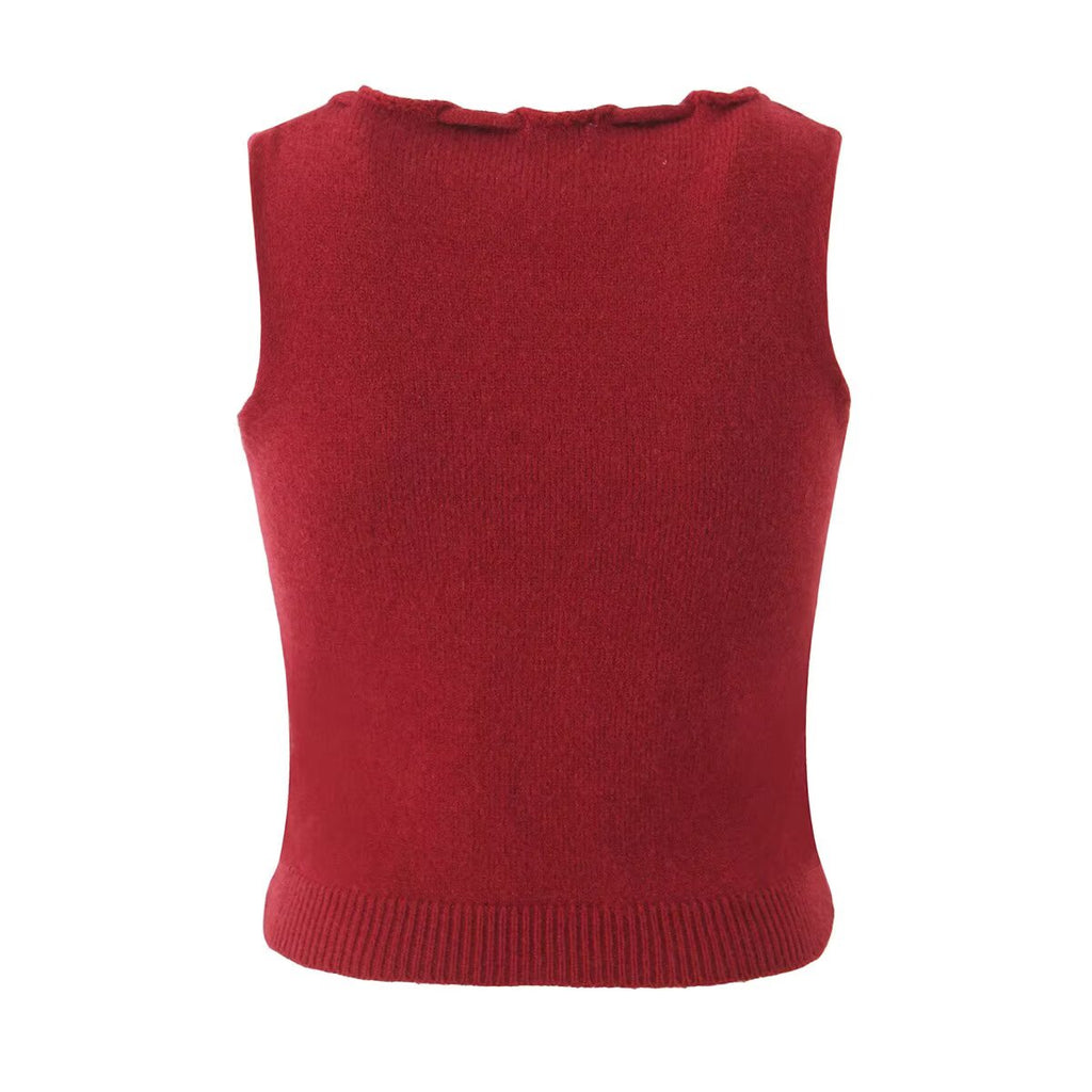 Women's Summer Bow Knitted Sweater and Skirt Two-Piece Set