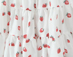 Strawberry-Print Puff-Sleeve Dress