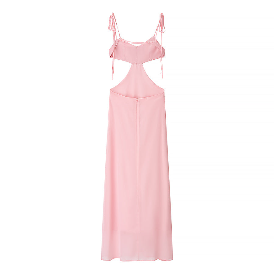 Women's Sweetheart Floral 3D Ruched Backless Dress