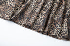 Women's 's Leopard Print Long-Sleeve Dress