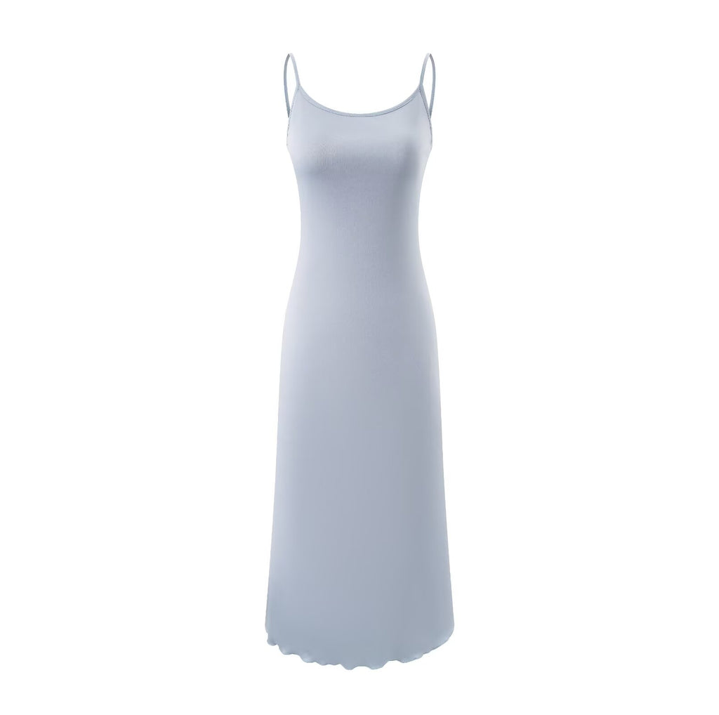 Women's Summer Casual Sexy Micro Stretch Long Sleeve Waist Slimming Figure Dress