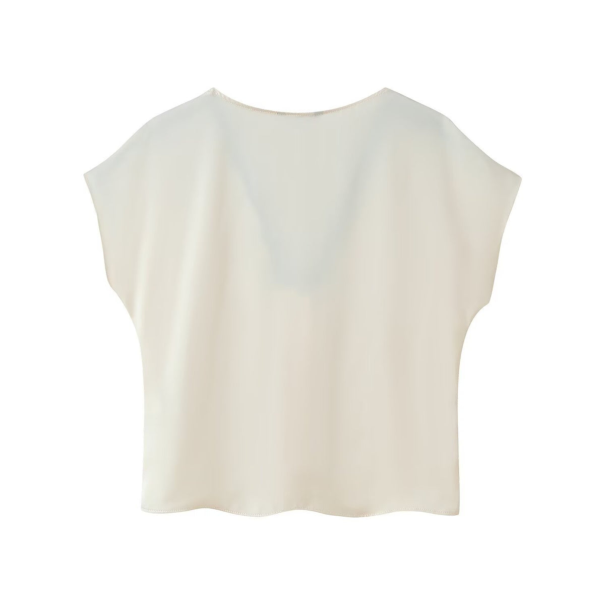Women's Fall Silk Satin Texture Shirt Shorts Sets