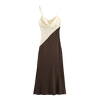 Women Clothing Stitching Midi Dress