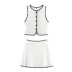 Women's Knit Embroidered Three-Piece Set