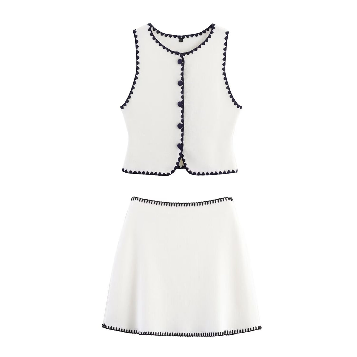 Women's Knit Embroidered Three-Piece Set