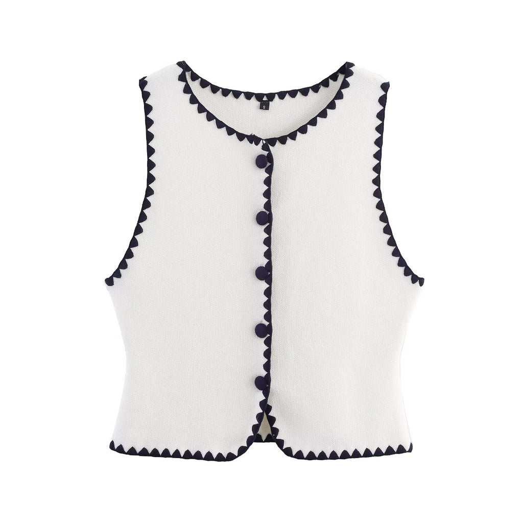 Women's Knit Embroidered Three-Piece Set